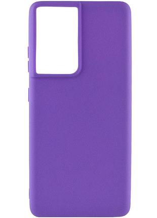 Силіконовий чохол candy для samsung galaxy s21 ultra