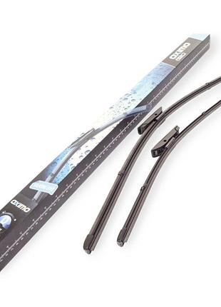 Щетки дворника oximo модельные безкаркасные (к-т 2шт) d-type 650 + 350 мм