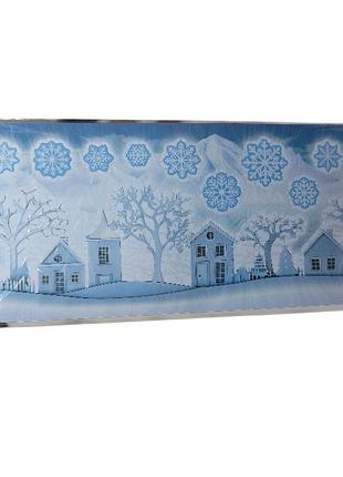 Новогодняя наклейка – яркий праздничный декор livarno home 21 на 47 см голубой