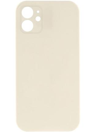 Silicone case square full camera protective (aa) nologo для apple iphone 11 (6.1") бежевий / antigue white
