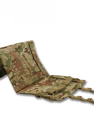 Тактический каремат 3-х секционный мультикам для военных с теплоизоляцией и molle системой dr-11