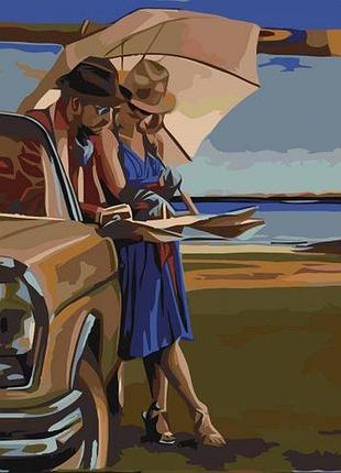 Картина по номерам "пара в 70-х"