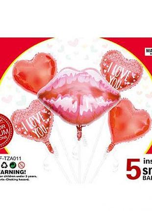Набор надувных шаров "губы"