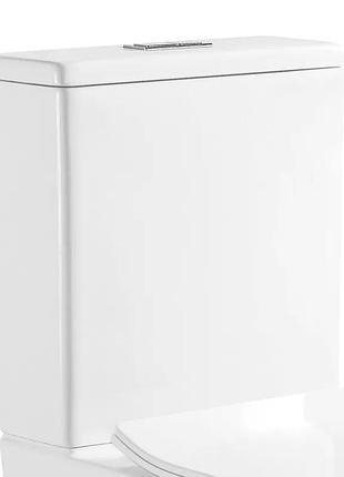 Бачок для унітаза-компакту mixxus quadro-0403-r tank 640х360х835 зі зливною арматурою (mi8314)