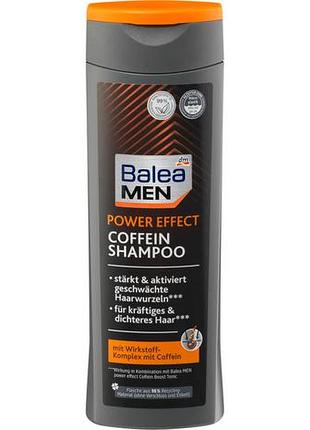 Шампунь мужской против выпадения волос balea men power effect coffein, 250мл