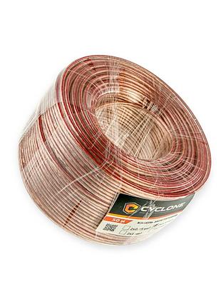 Провід акустичний 2 х 2,0 прозорий (бухта 50м) cyclone