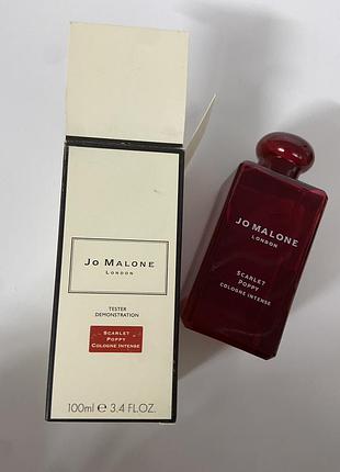 Тестер jo malone london scarlet poppy cologne intense (ліц.) 100 мл
