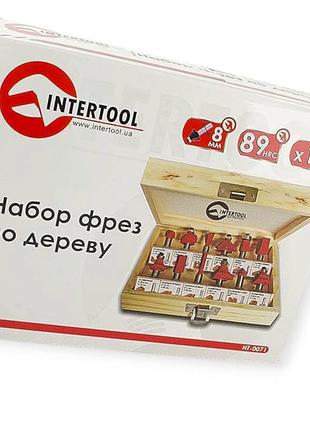 Набор фрез по дереву 12шт intertool 7