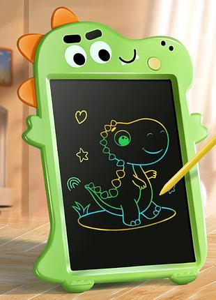 Дитячий планшет для малювання lcd, дошка для мистецтва дитяча динозавр 10 дюймів зелений