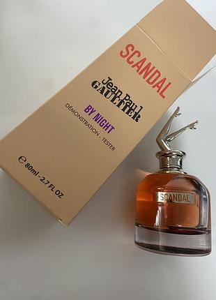 Тестер парфумована вода jean paul gaultier scandal by night (ліц.) 80мл