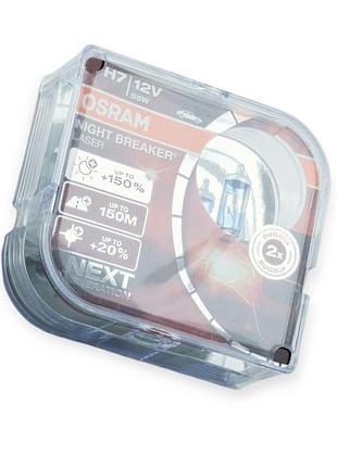 Автолампа h7 12v 55 w osram night breaker laser 150% (пара) p.r.c