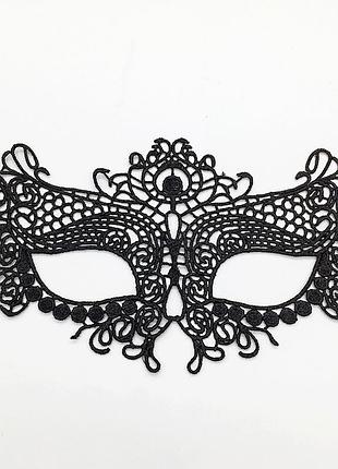 Маска кружевная на глаза one size черный