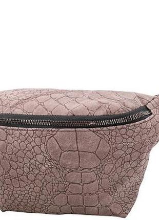 Женская кожаная сумка поясная tunona