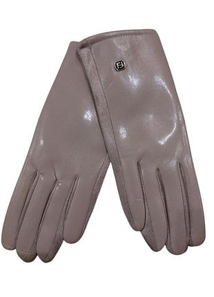 Женские перчатки сенсорные one size кремовый