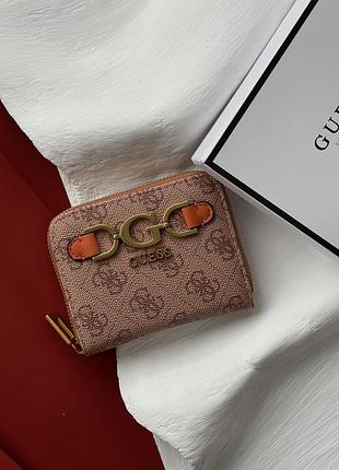 Женский кошелек guess dagan 4g logo мини оранжевый гесс