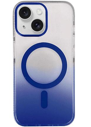 Чохол tpu+pc phantom with magsafe для apple iphone 13 / 14 (6.1") blue