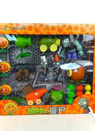 Большой зомби набор игрушечных фигурок растения против зомби, фигурки plants vs zombies в большой коробке