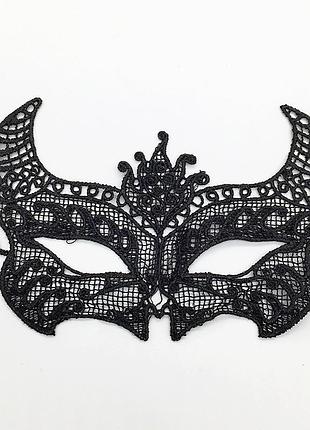 Венецианская карнавальная маска на лицо one size черный