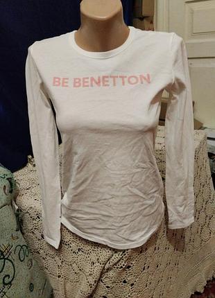 Белый лонгслив 100%котон