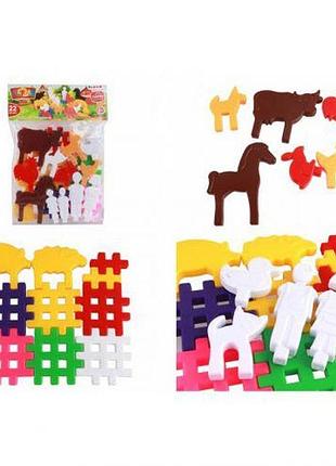 Конструктор для малюків "ферма", 22 деталі