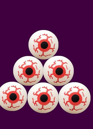 Искусственные глаза на хэллоуин декор 6 штук 32 мм разноцветный
