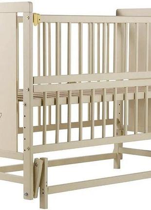 Ліжко babyroom ведмедик маятник, відкідний бік бук слонова кістка