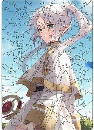 Фигурный пазл из дерева "фрирен" pz011-a4c-ac 75-125 деталей, размер а4