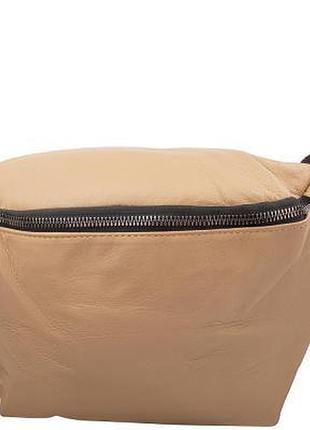 Женская кожаная сумка поясная tunona