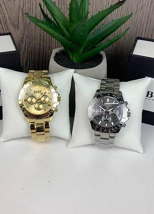 Мужские наручные часы металлические, стильные часы на руку для мужчин в коробке