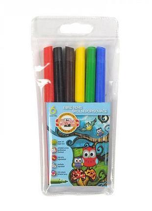 Фломастеры "совята", 6 цветов