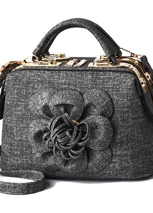 Женская мини сумочка с цветком. модная женская сумка цветок