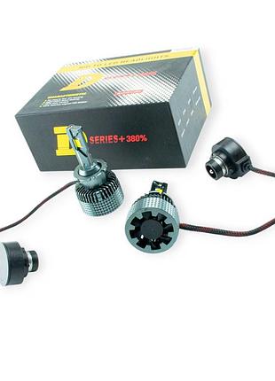 Автолампа led d4 12v m18d 6000k 7000l 70w радіатор з вентилятором та обманкой optimal-l