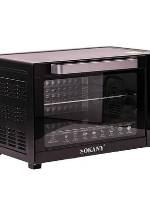 Духовка настольная электрическая sokany 50 л 1700 вт для приготовления блюд с конвекцией. dm-11
