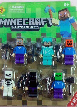 Набор фигурок лего harry potter 6 шт, игрушечные герои персонажи гарри поттер lego minecraft 2