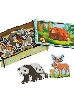 Пазл в ящике "мама и малыш"