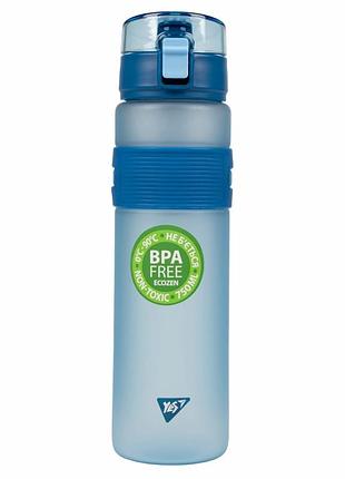 Пляшка для води пластикова "yes" 750мл fusion синя 708193