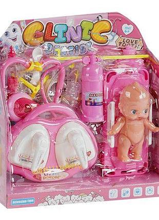 Игровой набор врача "clinic", розовый (1368-8803b/e)
