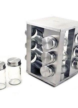 Набор баночек для специй на подставке 16 шт bn-175