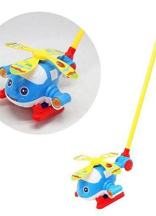 Уценка. каталка в ручку "вертолет", трещина в палке