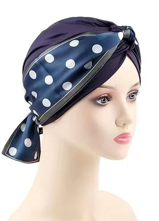 Тюрбан хустка шапка чалма з принтом (головні убори після хіміотерапії)