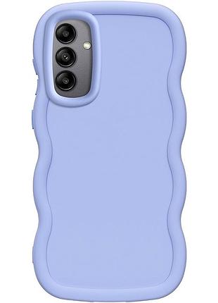 Чехол tpu ripple для samsung galaxy a34 5g lilac blue