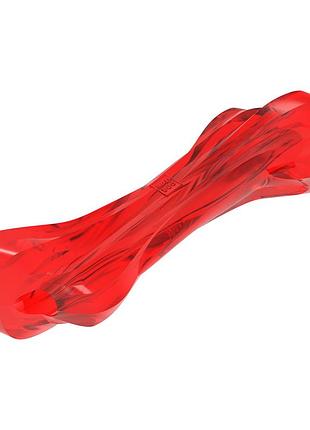 Игрушка для собак waudog fun durable кость, термопластичная резина, 200 мм, красный