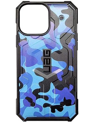 Ударопрочный чехол uag pathfinder with magsafe camo для apple iphone 13 pro max (6.7") синий