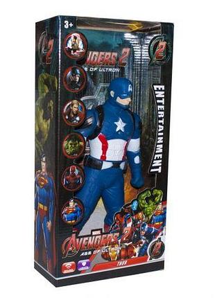 Уценка. фигурка "супергерой: капитан америка" - не работает электроника, пятна на лице