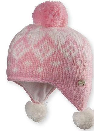 Шапка chaos fern білий-рожевий