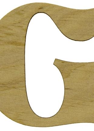 Літера англійська 6см "g" фанера