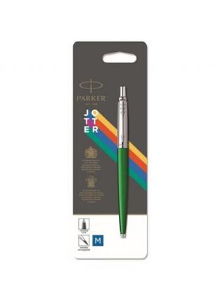 Ручка кулькова "parker jotter plastic green" блістер 15236