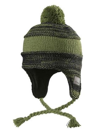 Шапка chaos daveda пензлики, для хлопчиків, сірий-зелений