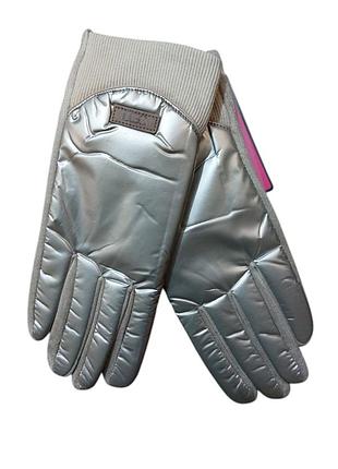 Перчатки сенсорные женские зима one size бежевый