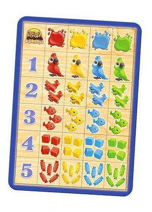Пазл-сортер "сравни и подбери: цвет и счет"